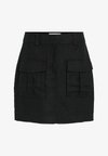 MINIROCK HIGH WAIST - Jupe trapèze - meteorite