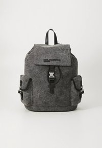 Karl Lagerfeld Jeans WASHED UTILITY BACKPACK - Mochila - washed black