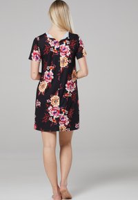 Chelsea Clark MATERNITY NURSING HOSPITAL WITH FLOWER - Nattrøjer / negligé - black