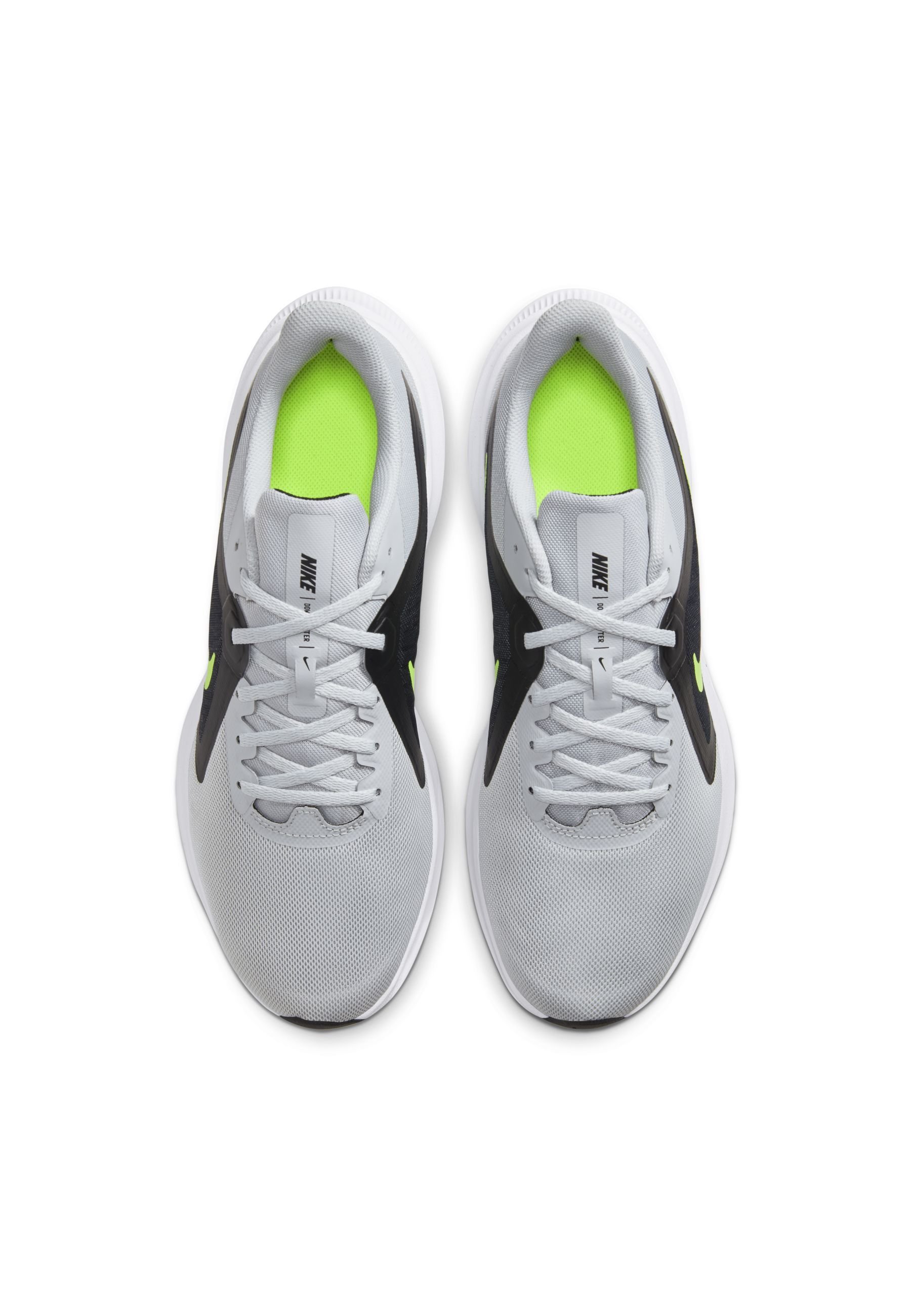 Nike Performance DOWNSHIFTER 10 - Zapatillas de running neutras - grey  fog/black/white/volt/gris - Zalando.es