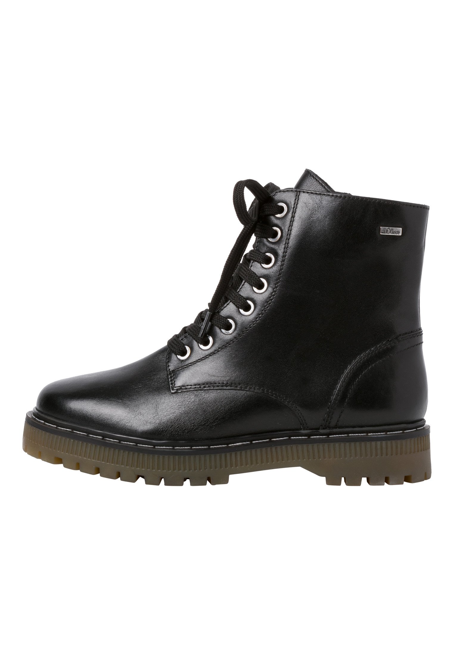 s.Oliver Enkellaarsjes met plateauzool - black/Zwart - Zalando.nl