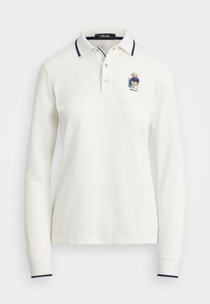Polo Ralph Lauren TAILORED FIT POLO BEAR JERSEY POLO SHIRT - Pikeepaita - ceramic white