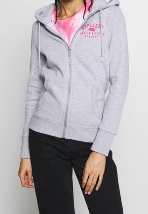 Mikina na zip - grey