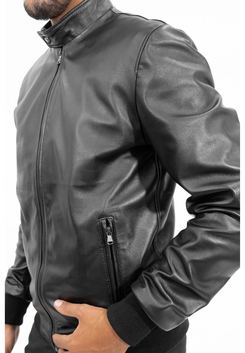 Herren Leichte Jacken | Leather Trend Lederjacke black/schwarz - EP04131 Herren Leichte Jacken | Leather Trend Lederjacke black/schwarz - EP04131