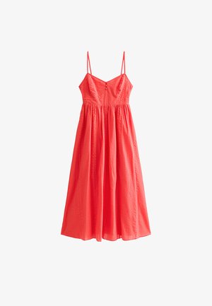 New Look, RED V WAIST STRAPPY MIDI DRESS - Vestido informal - red