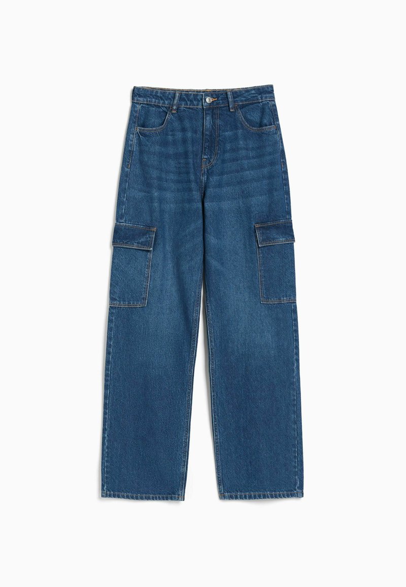 Bershka Straight leg jeans donkerblauw Bershka Straight leg jeans donkerblauw