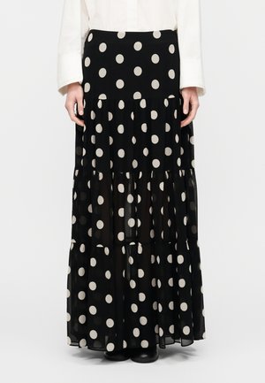 JUPE - Jupe longue - black/white