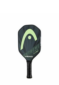 Schwarzer und grüner HEAD Extreme Tour Max Pickleball-Schläger mit umwickeltem Griff und großem stilisiertem Logo auf der Schlagfläche.