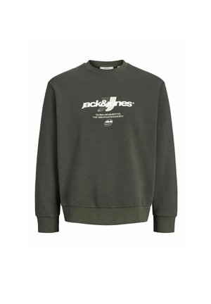 Jack & Jones, JCOCLUB BRANDING CREW NECK - Sweatshirt - peat