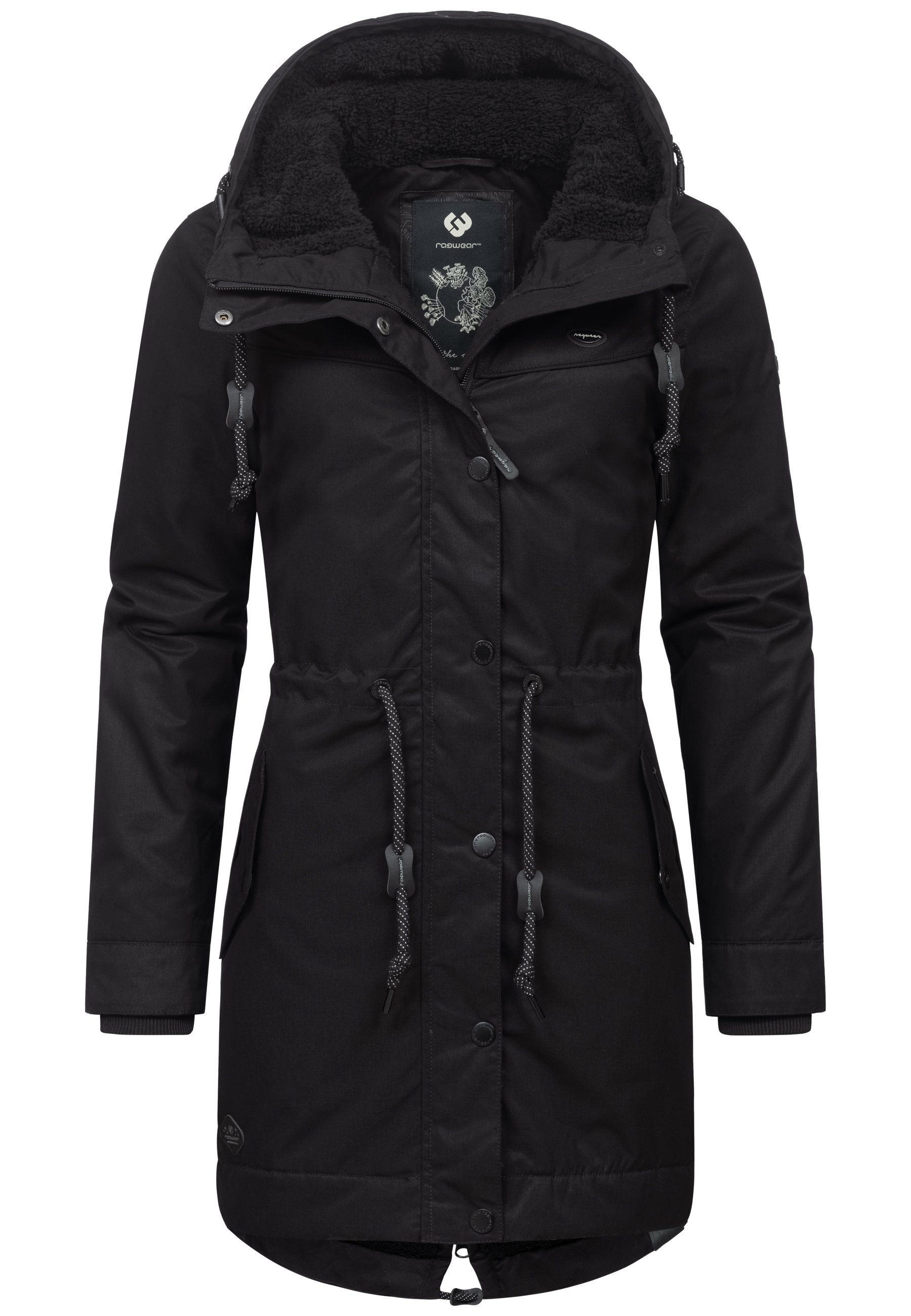 Ragwear YM CANNY Winter coat black/anthracite