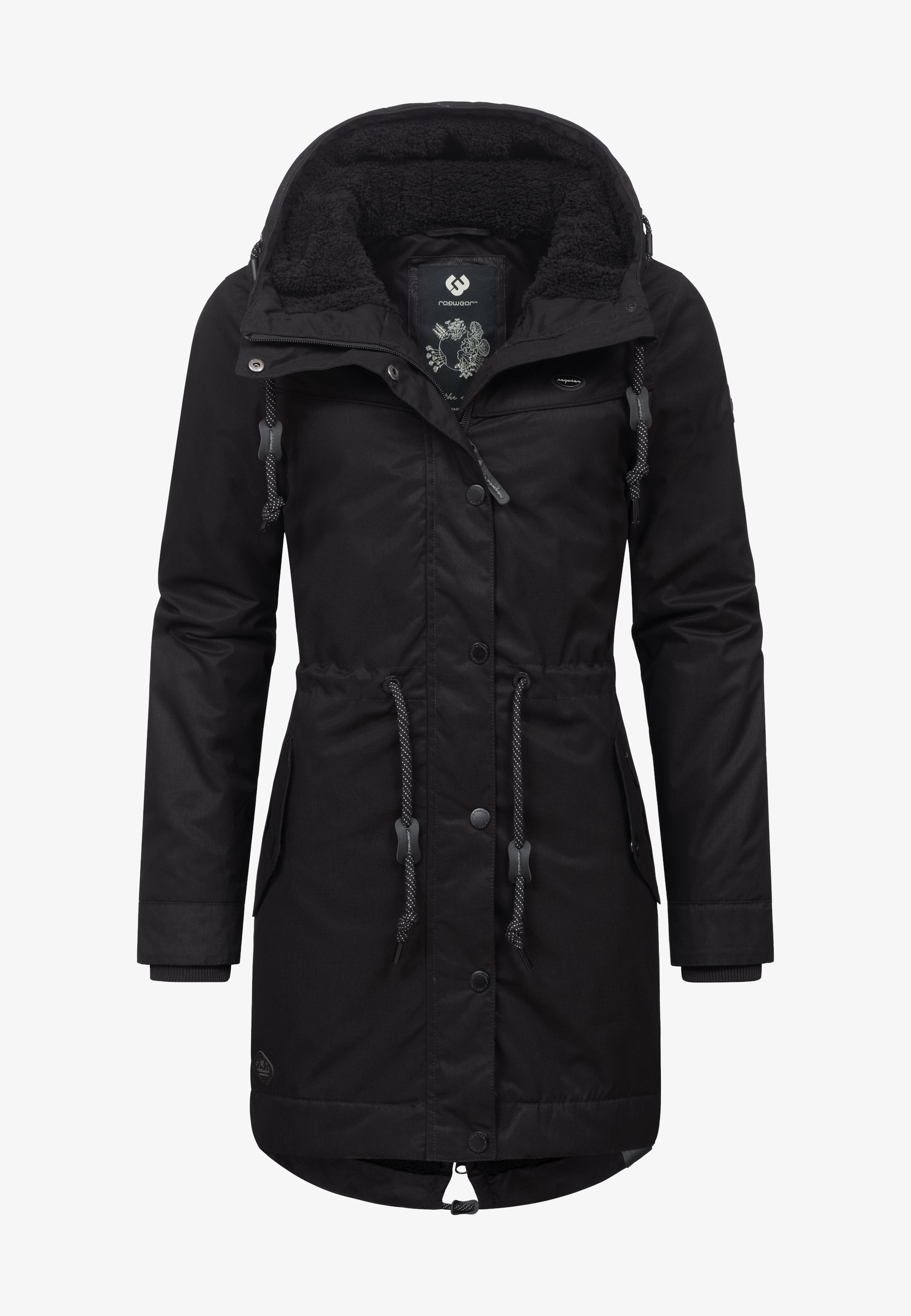 Ragwear YM CANNY Winter coat black/anthracite - Main Image