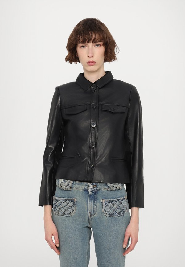 LIAM PERM - Leather jacket - noir