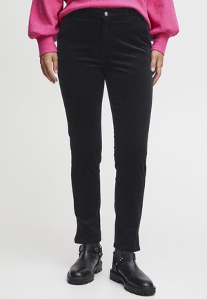 PULZ PZMILA - Trousers - black beauty