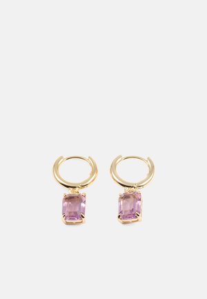 HUGGIE DROP - Náušnice - gold-coloured/antique pink
