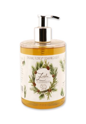 FLÜSSIGSEIFE ZIRBE IM SPENDER LANOLIN LOGISCHE SCHAFMILCH 500 ML - Liquid soap - beige