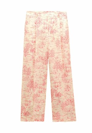 REGULAR FIT - Hlače - pink & cream toile de jouy
