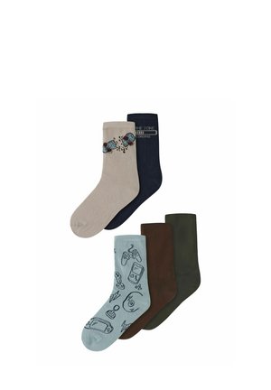Name it, NKMVAKS 5 PACK - Chaussettes - turquoise