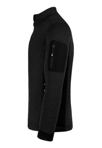 normani Outdoor Sports OUTDOOR ÜBERGANGS STRICKJACKE MIT SEITENTASCHEN - Fleecejacke - schwarz