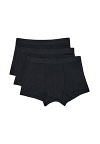 Svarta bomullskalsonger i ett pack om tre, med elastisk midja och en slät, sömlös design med förstärkt sömnad.