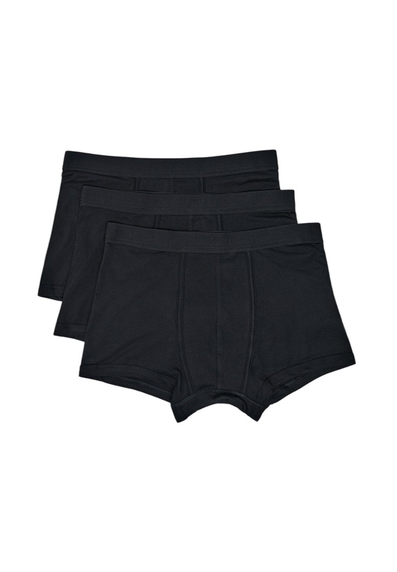 Svarta bomullskalsonger i ett pack om tre, med elastisk midja och en slät, sömlös design med förstärkt sömnad.