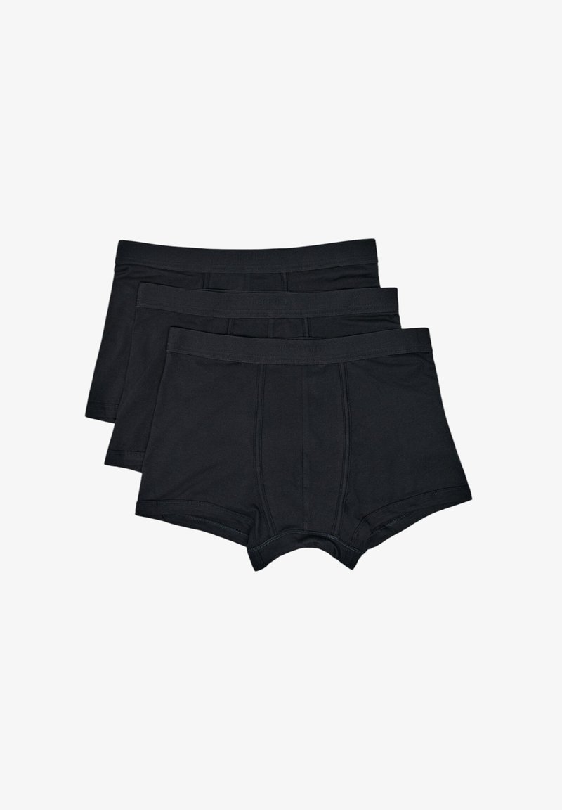 Svarta bomullskalsonger i ett pack om tre, med elastisk midja och en slät, sömlös design med förstärkt sömnad.
