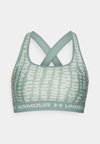 CROSSBACK MID PRINT - Αθλητικό σουτιέν μεσαίας στήριξης - silica green/hydro green