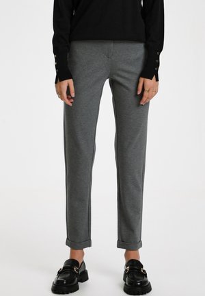 CAROKB SLIM - Trousers - opal gray melange