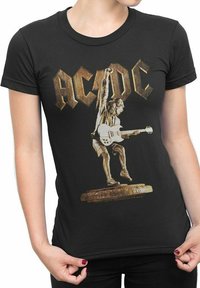 rockshirts STIFF UPPER LIP FITTED KVINDER - T-shirt imprimé - black