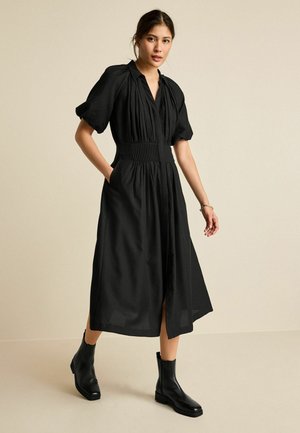 Next PUFF SLEEVE MIDI - Košilové šaty - black