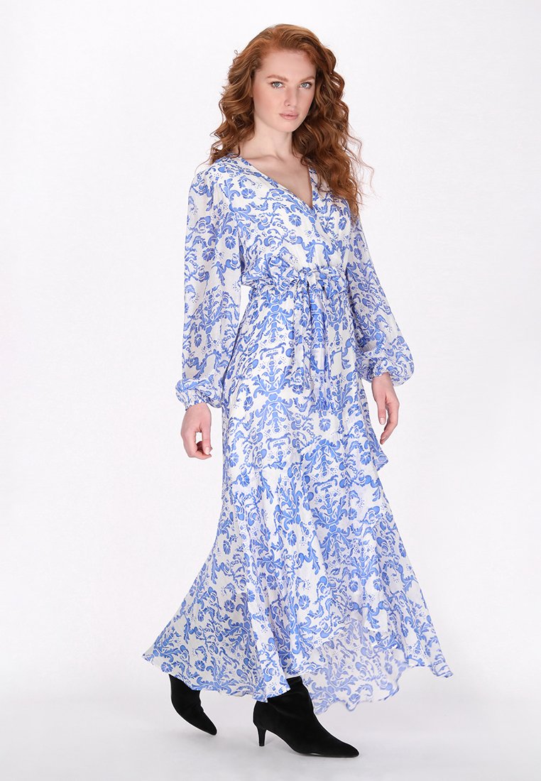 dreimaster Maxi-jurk blauw