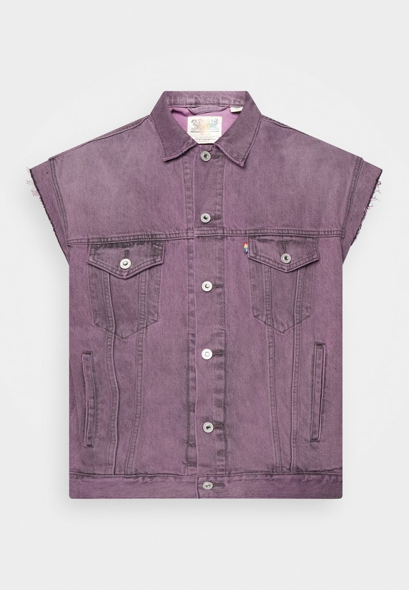 Levi's® LIBERATION TRUCKER VEST PRIDE - Denim jacket - for my lover vest/ lilac - Zalando.de