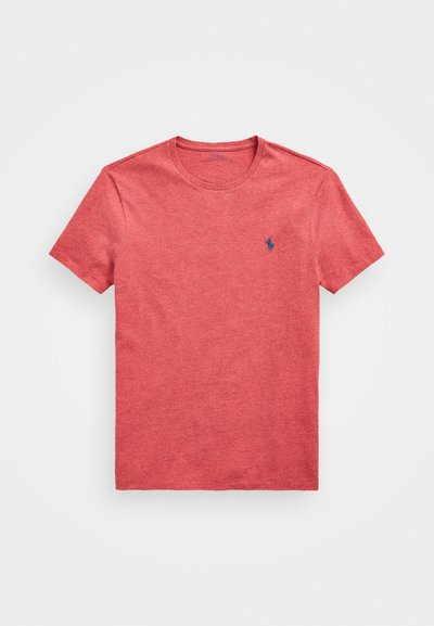 Polo Ralph Lauren CUSTOM SLIM FIT JERSEY CREWNECK T-SHIRT - Pamata T-krekls - ruby heather