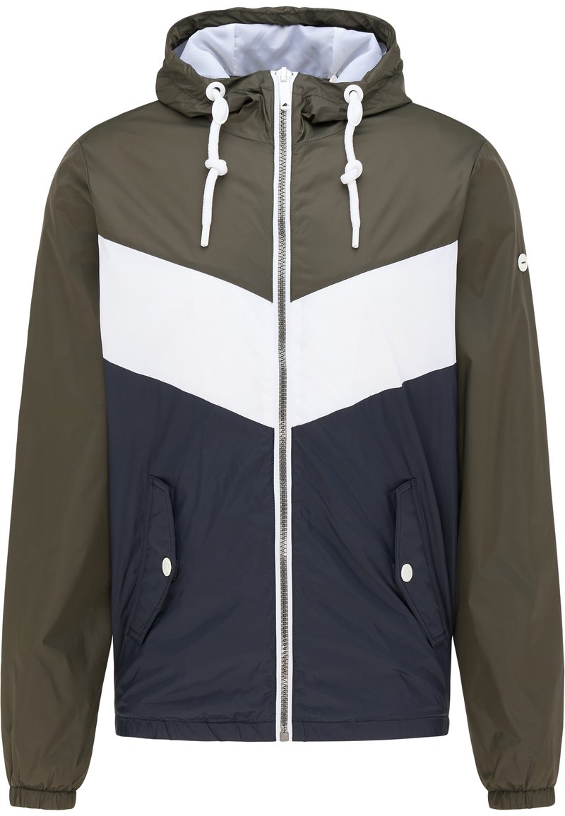 dreimaster Lichte jas olijfgroen gemêleerd