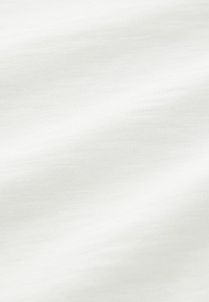 Minkšta balta medžiaga su subtilia tekstūra, rodanti lygią, šiek tiek švytinčią paviršių. Ideali įvairiems tekstilės panaudojimams.