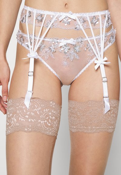 Agent Provocateur SKYLEE SUSPENDER - Τιράντες - white/silver