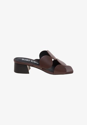 Bibi Lou, MULES #BURGUNDI - Muiltjes met hak - dark red