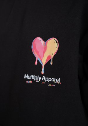 Multiply Apparel, OVERSIZE HOODIE ICE CREAM LOVERS UNISEX - Kapuzenpullover - black