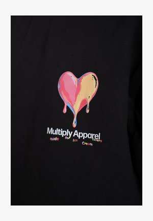 Multiply Apparel, OVERSIZE HOODIE ICE CREAM LOVERS UNISEX - Kapuzenpullover - black