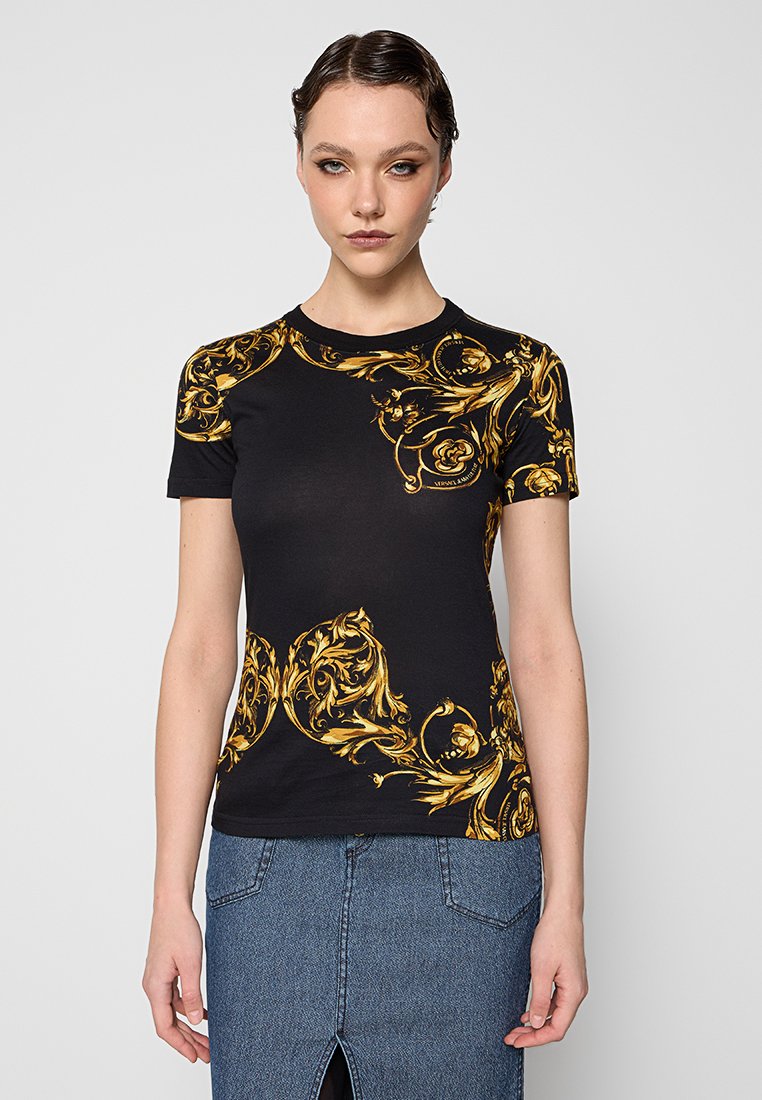 Versace Jeans Couture T-shirt print zwart