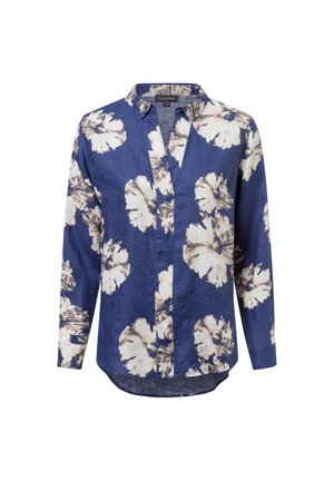Blouse - blau ecru