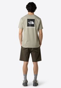 The North Face BOX - Print T-shirt - clay grey tnf black