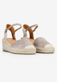 Bosanova CON CUÑA DE ESPARTO - Sandalias de cuña - taupe