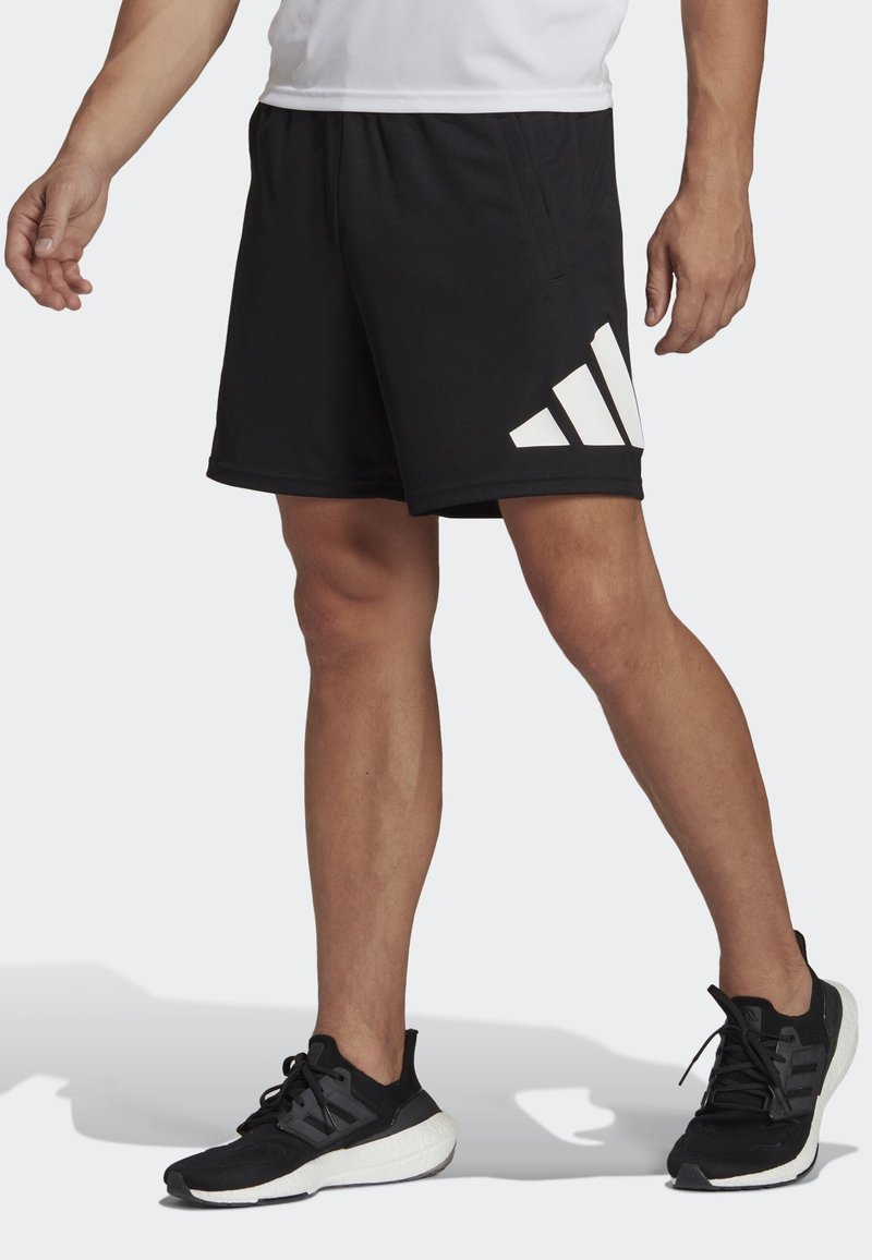 adidas Performance - ESSENTIALS LOGO - Korte sportsbukser - black/white, Forstør
