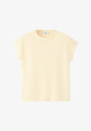 Mango, ADULT - Basic T-shirt - light yellow