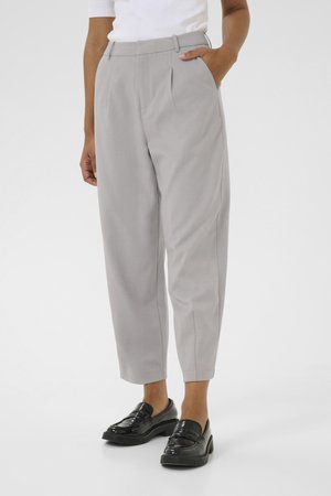 Kaffe MERLE SUITING - Kalhoty - grey melange