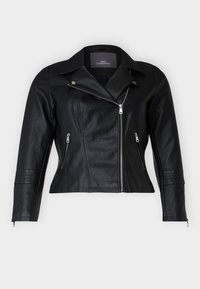 CAREMMY BIKER - Imitert skinnjakke - black