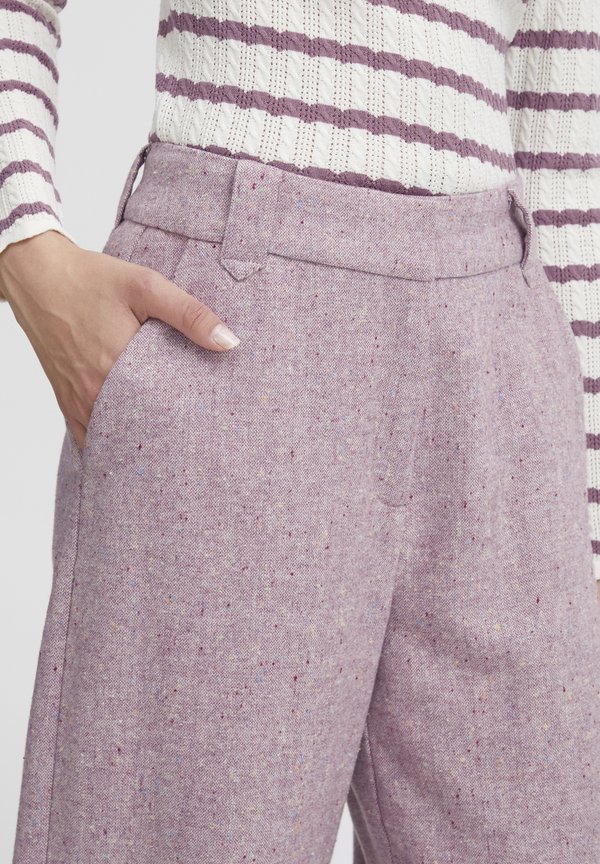 IRZOEY - Trousers - valerian melange2