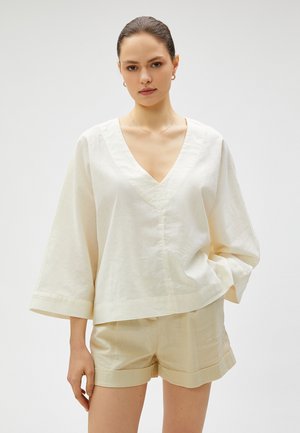 BLENDED V NECK - Pusero - off white