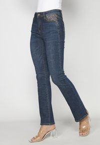 Koroshi BELL  - Jeans bootcut - azul osc   dark blue