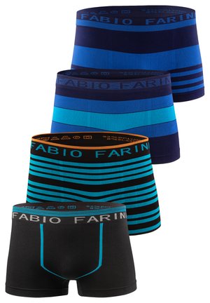 4ER PACK MIKROFASER RETROSHORTS BOXER ENG ANLIEGEND - Boxershorts - blue